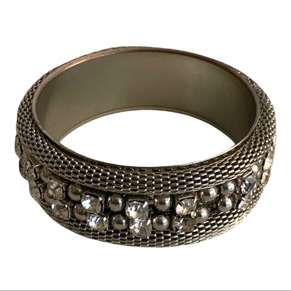 Silver Rhinestone Bracelet - Picture 1 of 6